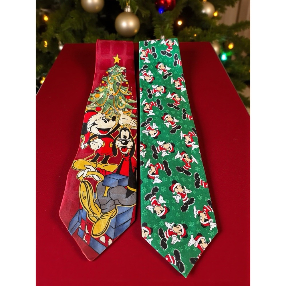 Lot of 2‎ Disney Mickey Mouse Ties